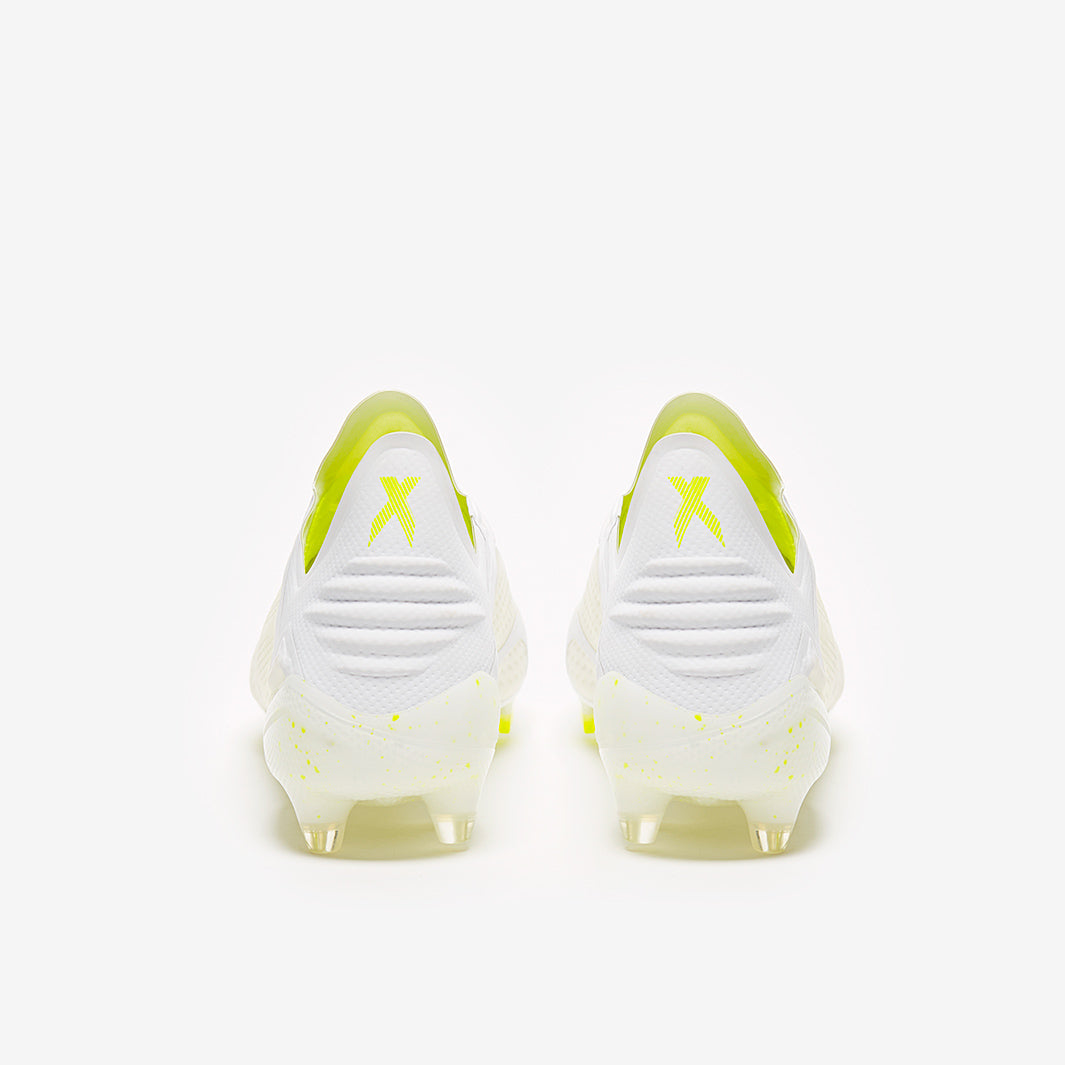 adidas X 18.1 FG - White/Solar Yellow - Firm Ground - Mens Soccer