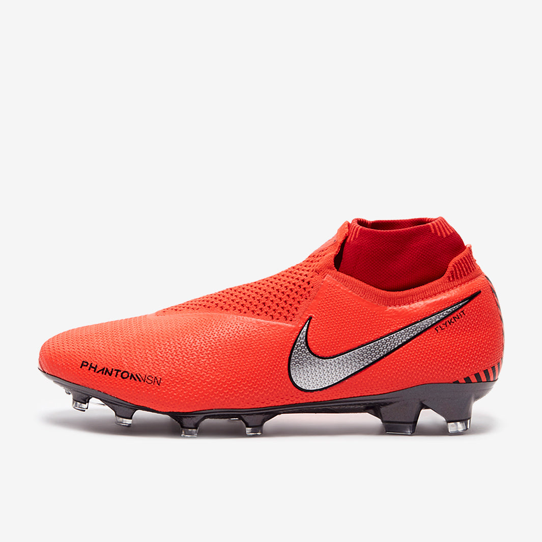Nike Phantom VSN Elite DF FG - Bright Crimson/Metallic Silver