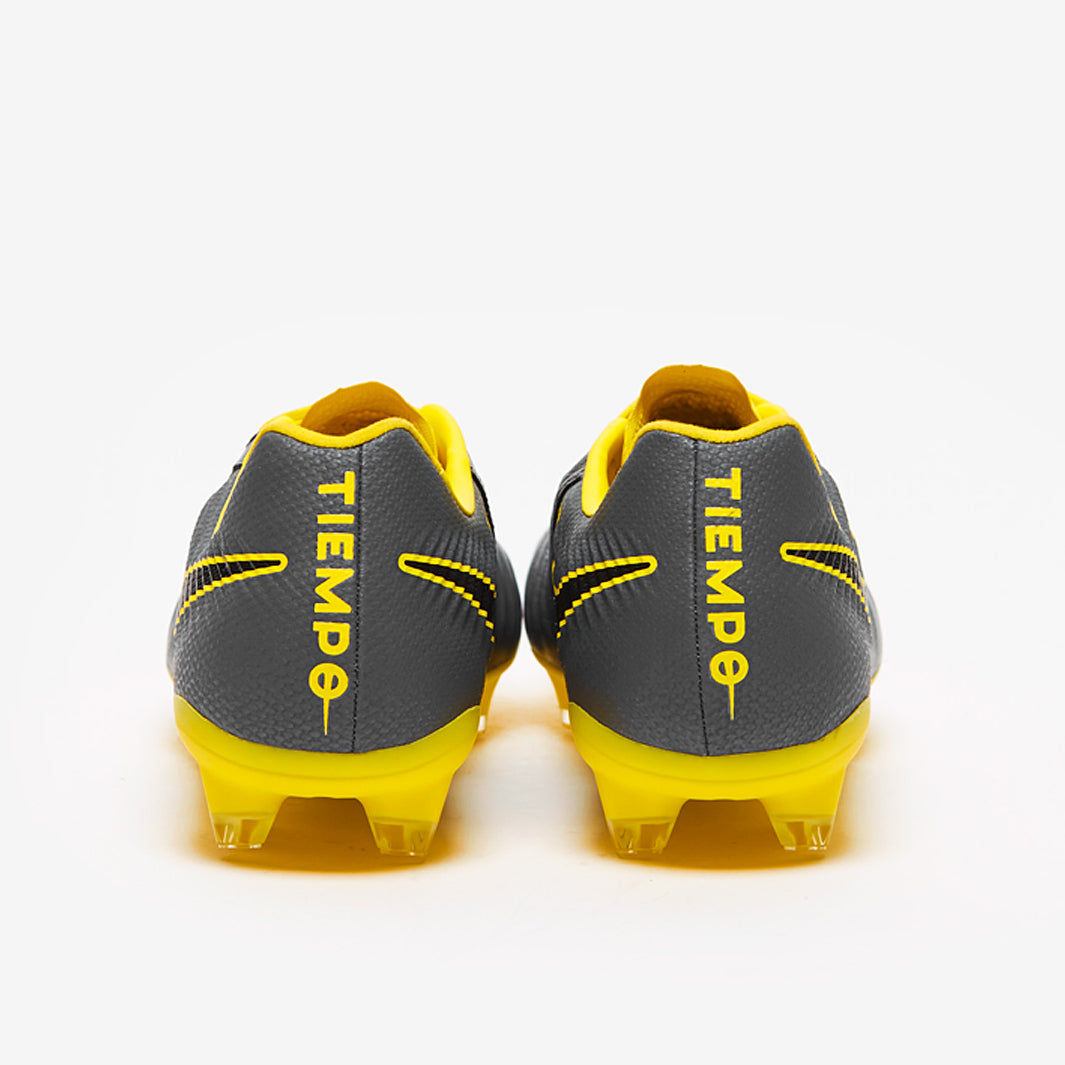 Nike Tiempo サッカースパイク グレー/イエロー Nike Tiempo Legend VII Pro FG - Dark Grey/Black/Yellow - Firm