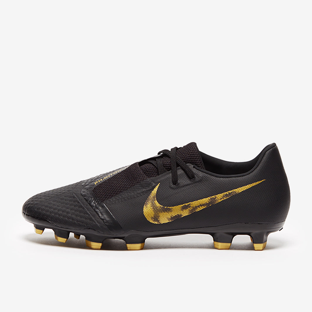 Nike Phantom VNM Academy FG - Black/Metallic Gold - Firm Ground