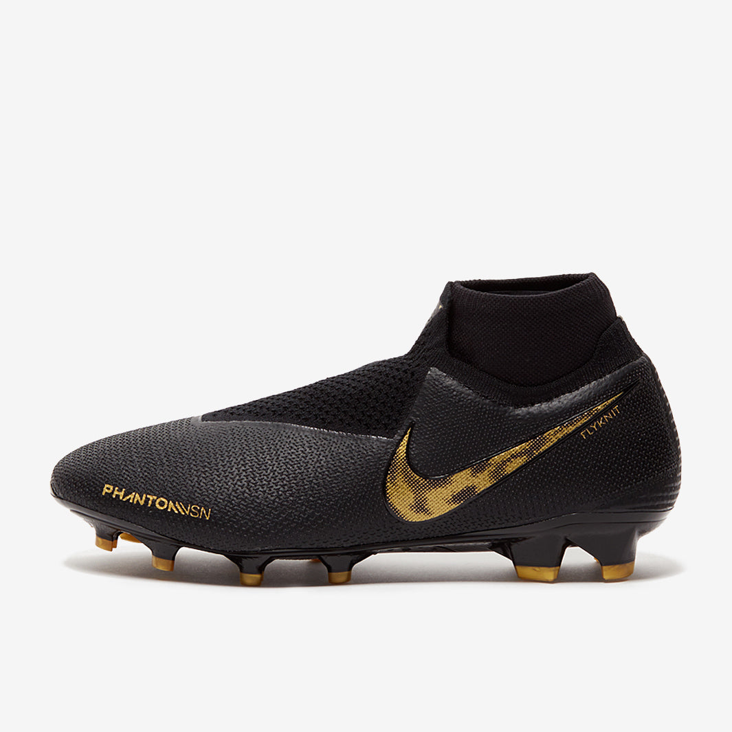 Nike Phantom VSN Elite DF FG - Black/Metallic Gold - Firm Ground