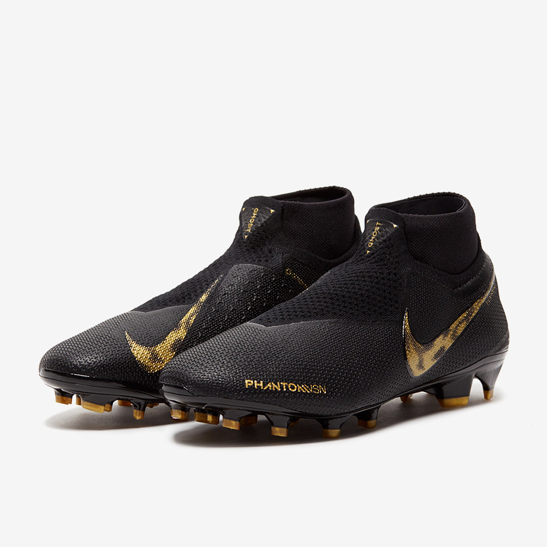 Nike Phantom VSN Elite DF FG - Black/Metallic Gold - Firm Ground