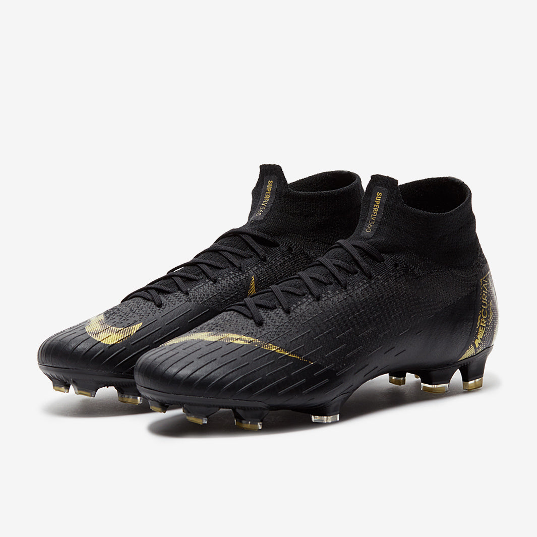 Nike Mercurial Superfly VI Elite FG - Black/Metallic Gold - Firm