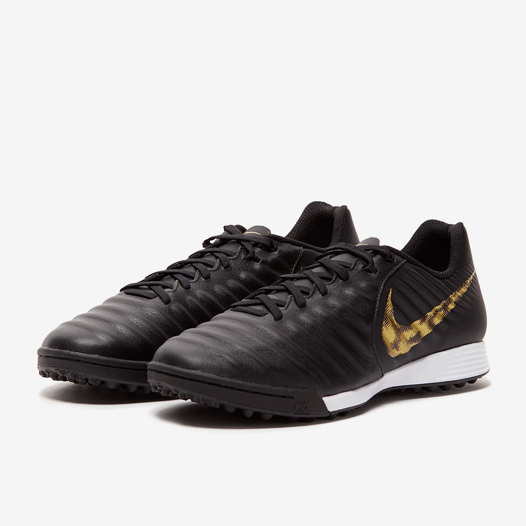 Nike Tiempos サッカーシューズ ブラック/ゴールド Nike Tiempo Legend VII Academy TF - Black/Metallic Gold - Turf