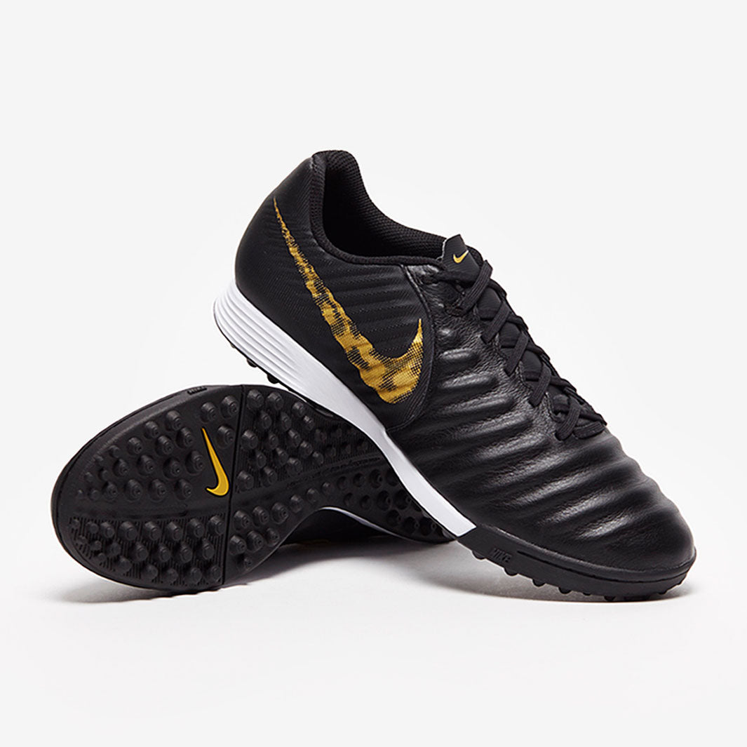 Nike Tiempo Legend VII Academy TF - Black/Metallic Gold - Turf
