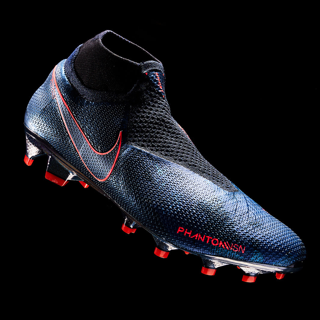 シューズ NIKE Phantom VSN Elite DF FG Nike Phantom VSN Elite DF FG - Black/Volt - Firm Ground - Mens