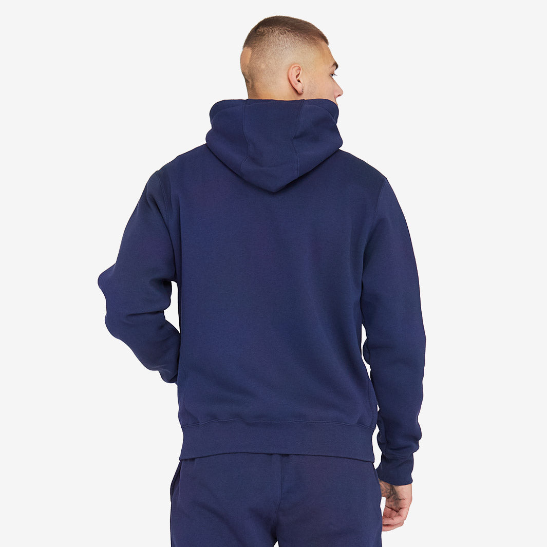 Nike Sportswear Club Zip Hoodie - Midnight Navy/White - Mens Clothing