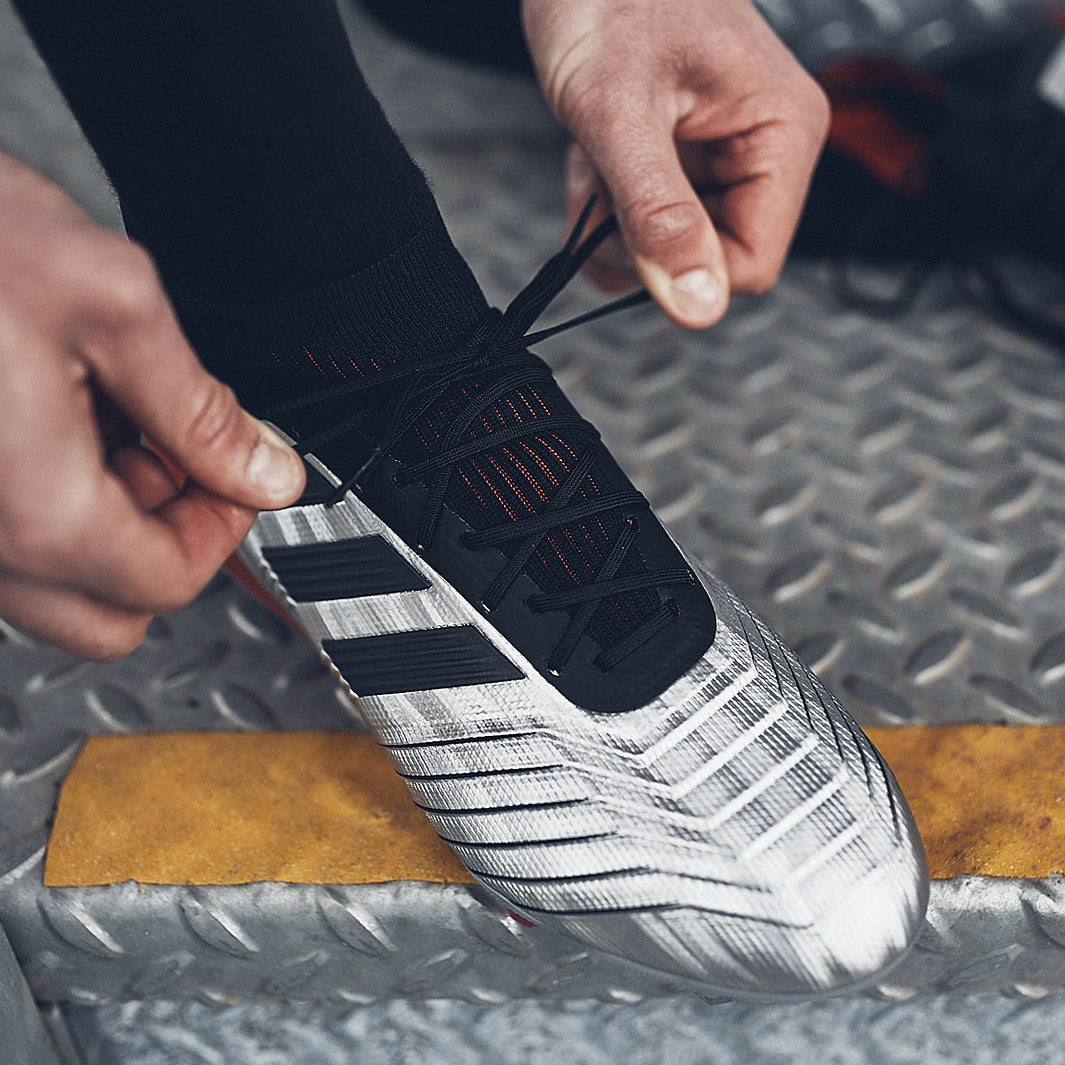 シューズ adidas predator19.1 FG 26.5 Adidas Predator 19.1 FG White Blue no Lace – kicksnatics