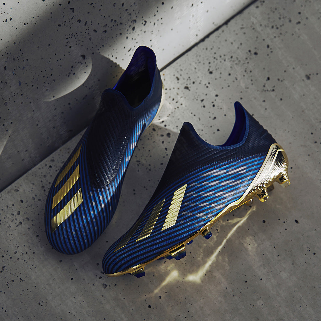 adidas X 19+ FG - Core Black/Gold Metallic/Blue - Firm Ground