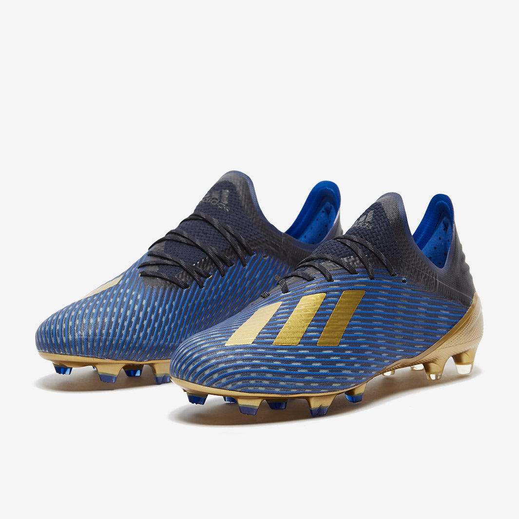 adidas X 19.1 FG - Core Black/Gold Metallic/Blue - Firm Ground