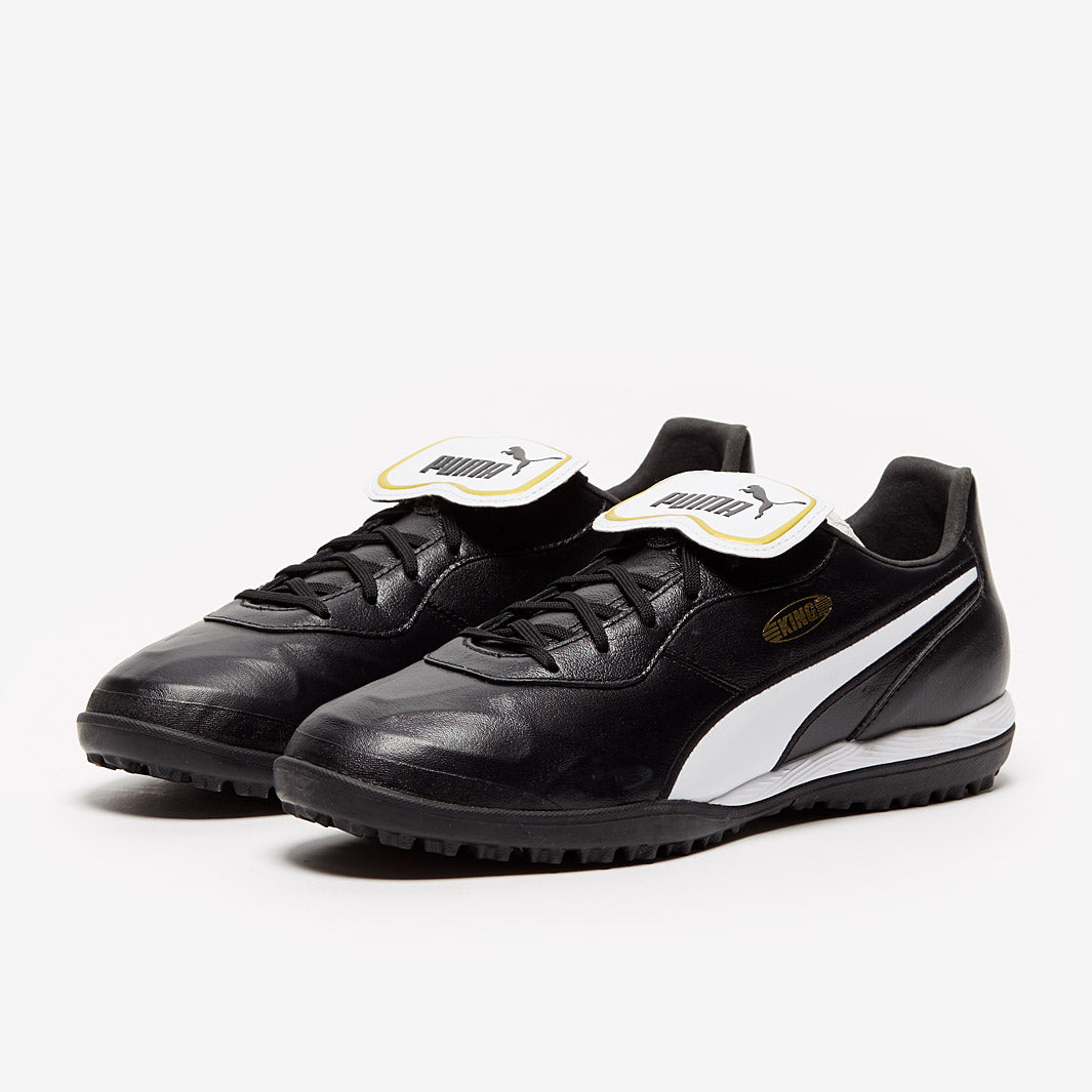 Puma King Top TT - Puma Black/Puma White - Turf Shoe - Mens Soccer