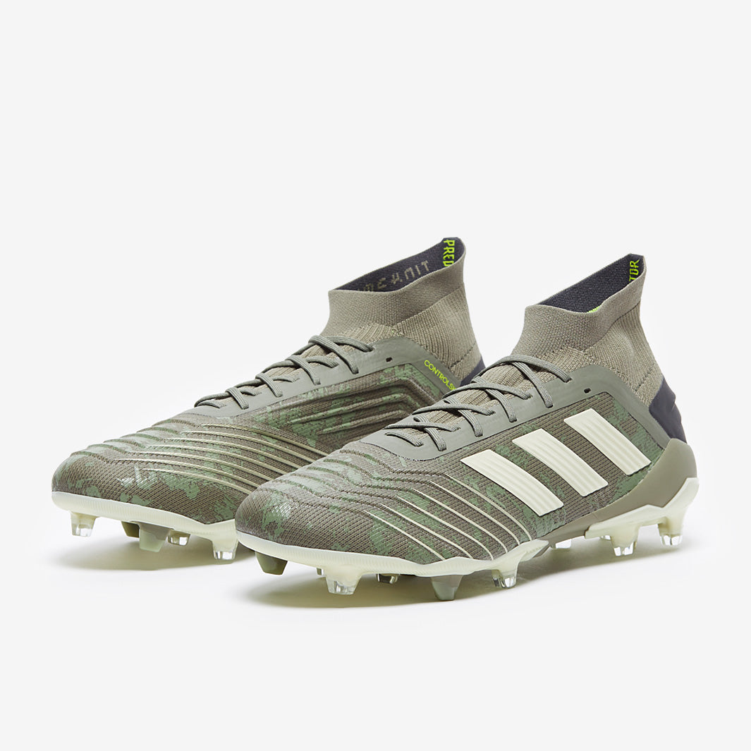 adidas Predator 19.1 FG - Legacy Green/Sand/Solar Yellow - Firm