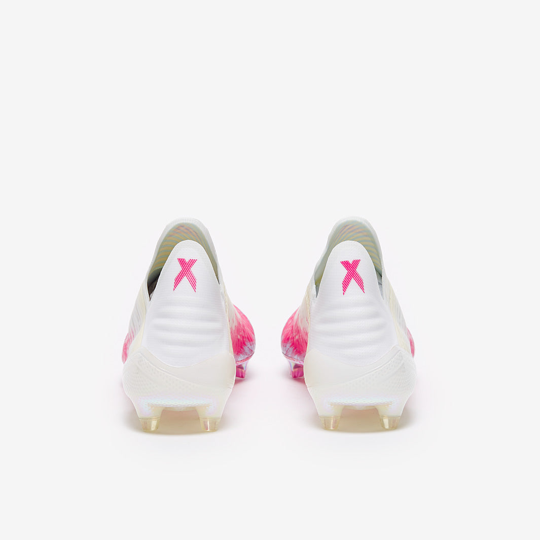 adidas X 19+ FG - Footwear White/Core Black/Shock Pink - Firm