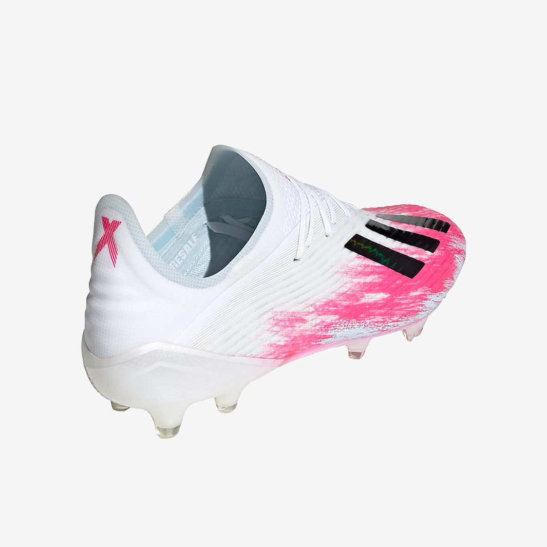 adidas X 19.1 FG - Footwear White/Core Black/Shock Pink - Firm
