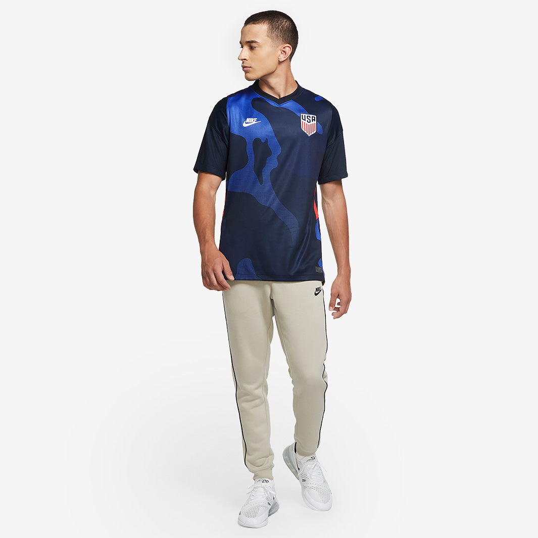 Nike USMNT Away Jersey 2020 - Dark Obsidian/White - Shirts - Mens