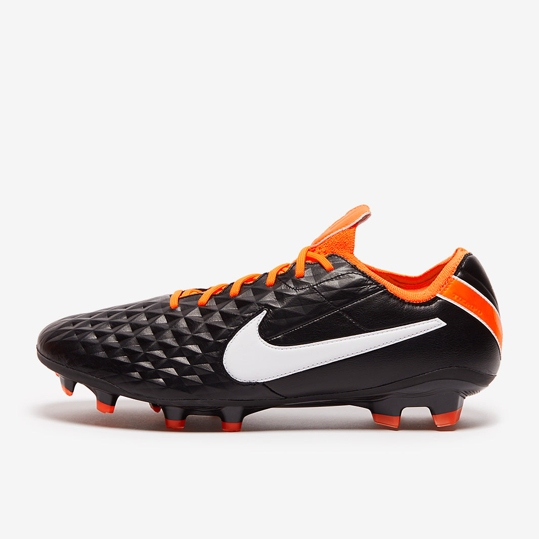 シューズ LEGEND 8 ELITE FG Nike Tiempo Legend VIII Elite FG - Black/White-Total Orange - Mens
