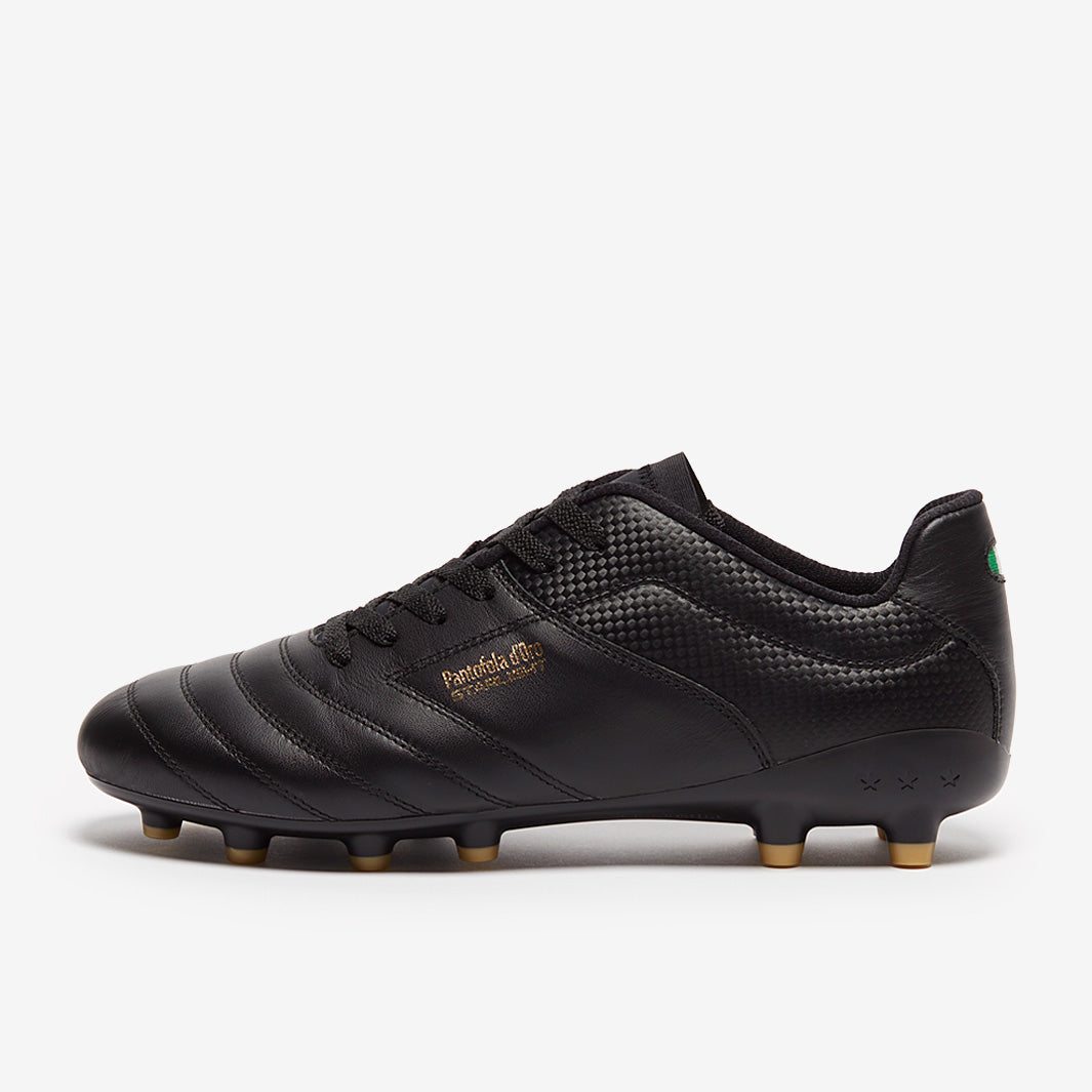 Pantofola d'Oro ブラックサッカーシューズ Pantofola d'Oro New Star Firm Ground - Black/White - Adult Cleats
