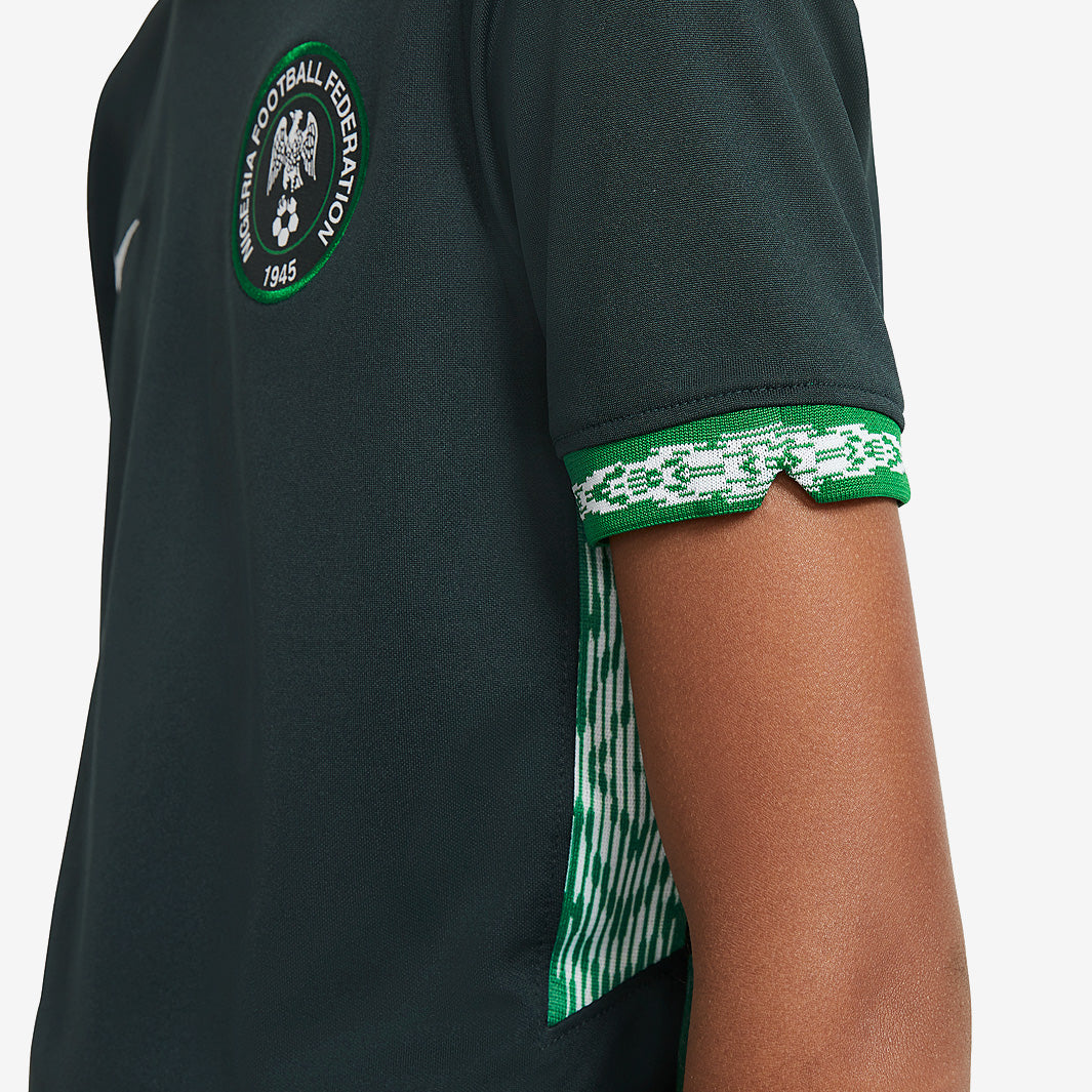 Nike Nigeria 20/21 Kids Away Stadium Jersey - Seaweed/White - Boys