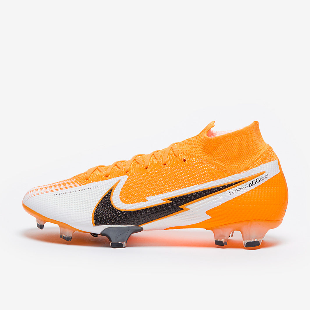 【極美品】NIKE MERCURIAL SUPERFLY7 ELITE FG Nike Mercurial Superfly VII Elite FG - Laser Orange/Black/White