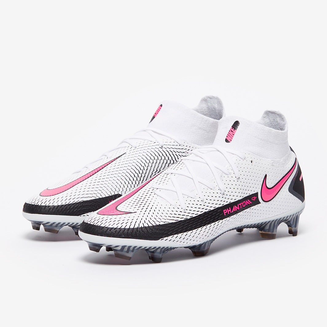 NIKE スパイク PHANTOM GT ELITE DF FG 27cm Nike Phantom GT Elite DF FG - White/Pink Blast/Black - Mens cleats