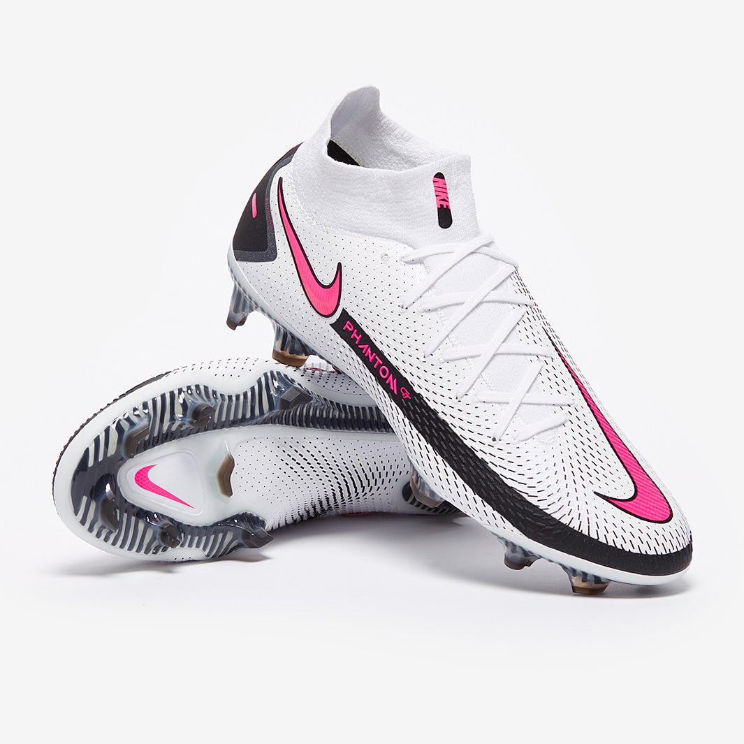 Nike Phantom GT Elite DF FG - White/Pink Blast/Black - Mens cleats