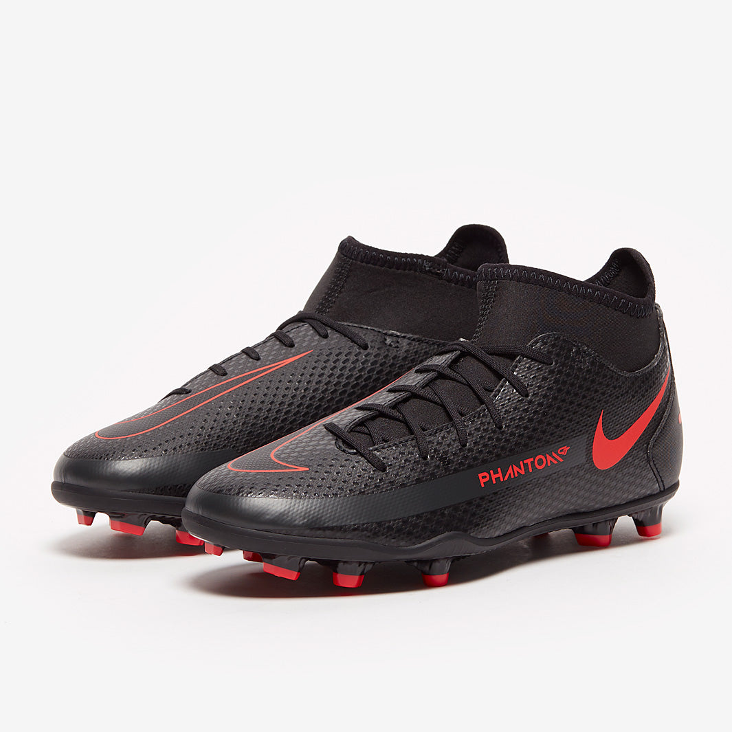 Nike Kids Phantom GT Club DF FG/MG - Black/Chile Red/Dark Smoke