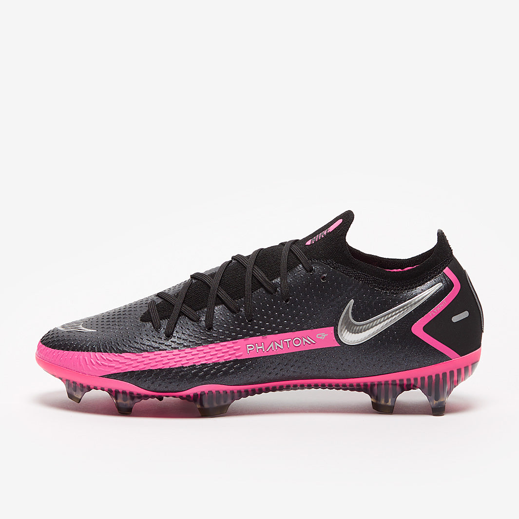 Nike Phantom GT Elite FG - Black/Silver/Pink Blast - Firm Ground