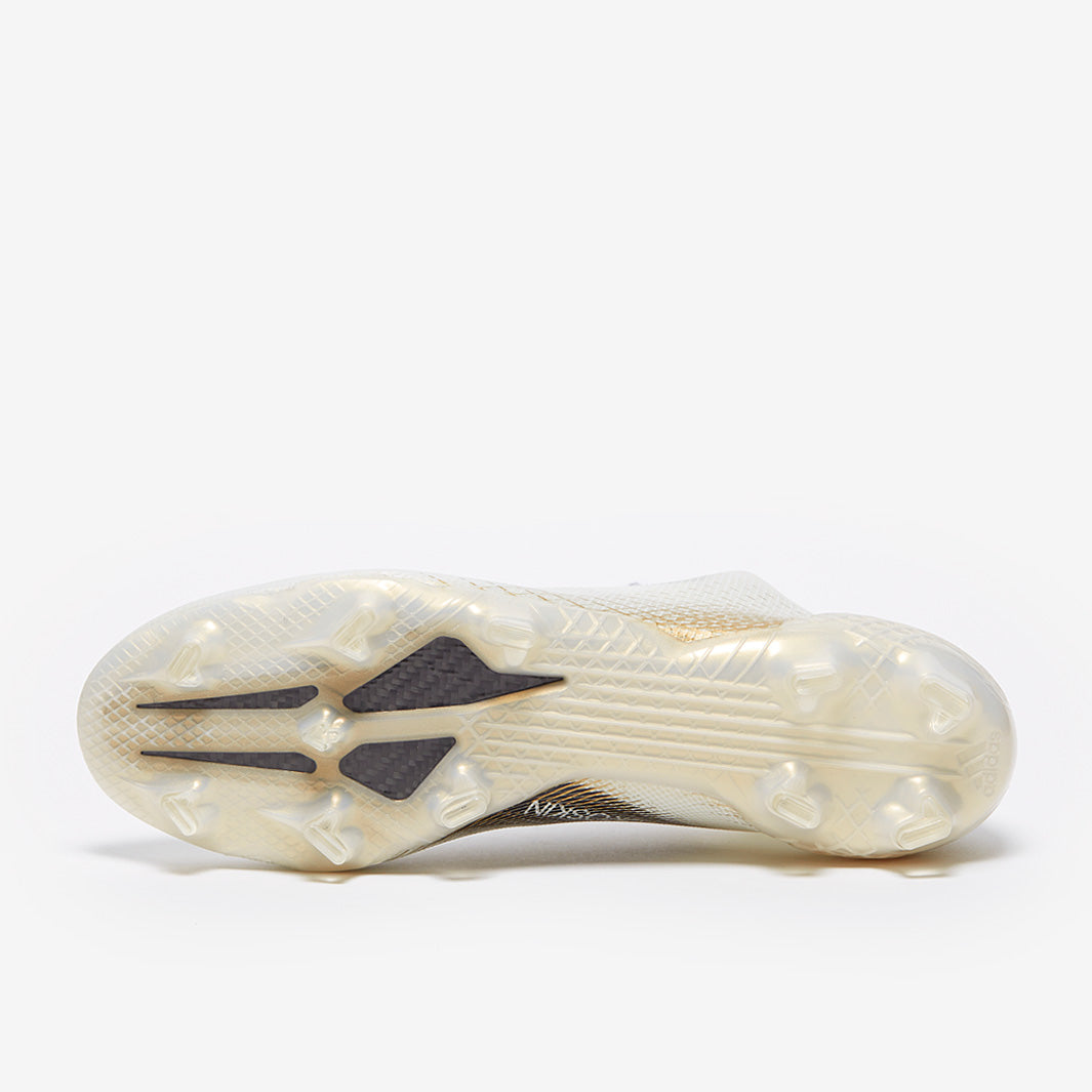 adidas X Ghosted .1 FG - White/Core Black/Metallic Gold Melange