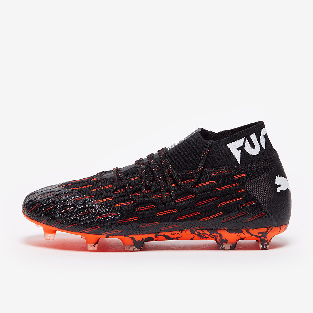 Puma Future 6.1 Netfit FG/AG - Black/White/Shocking Orange - Firm