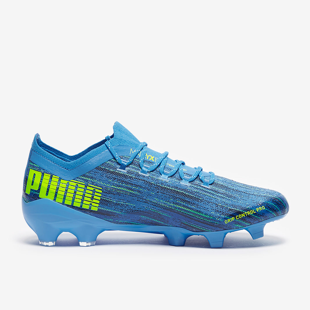 シューズ Puma Ultra 1.2 MXSG Puma Ultra 1.2 FG/AG - Energy Blue/Yellow Alert - Firm Ground