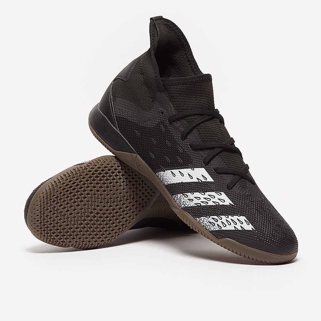 adidas Predator Freak .3 IN - Core Black/White - Mens Cleats - Indoor
