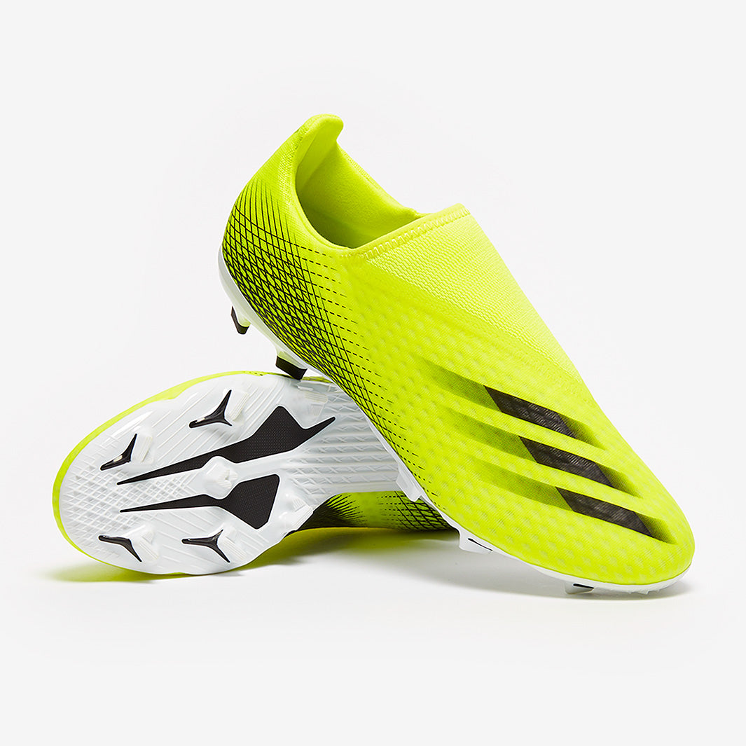 adidas X Ghosted .3 Laceless FG - Solar Yellow/Core Black/Team