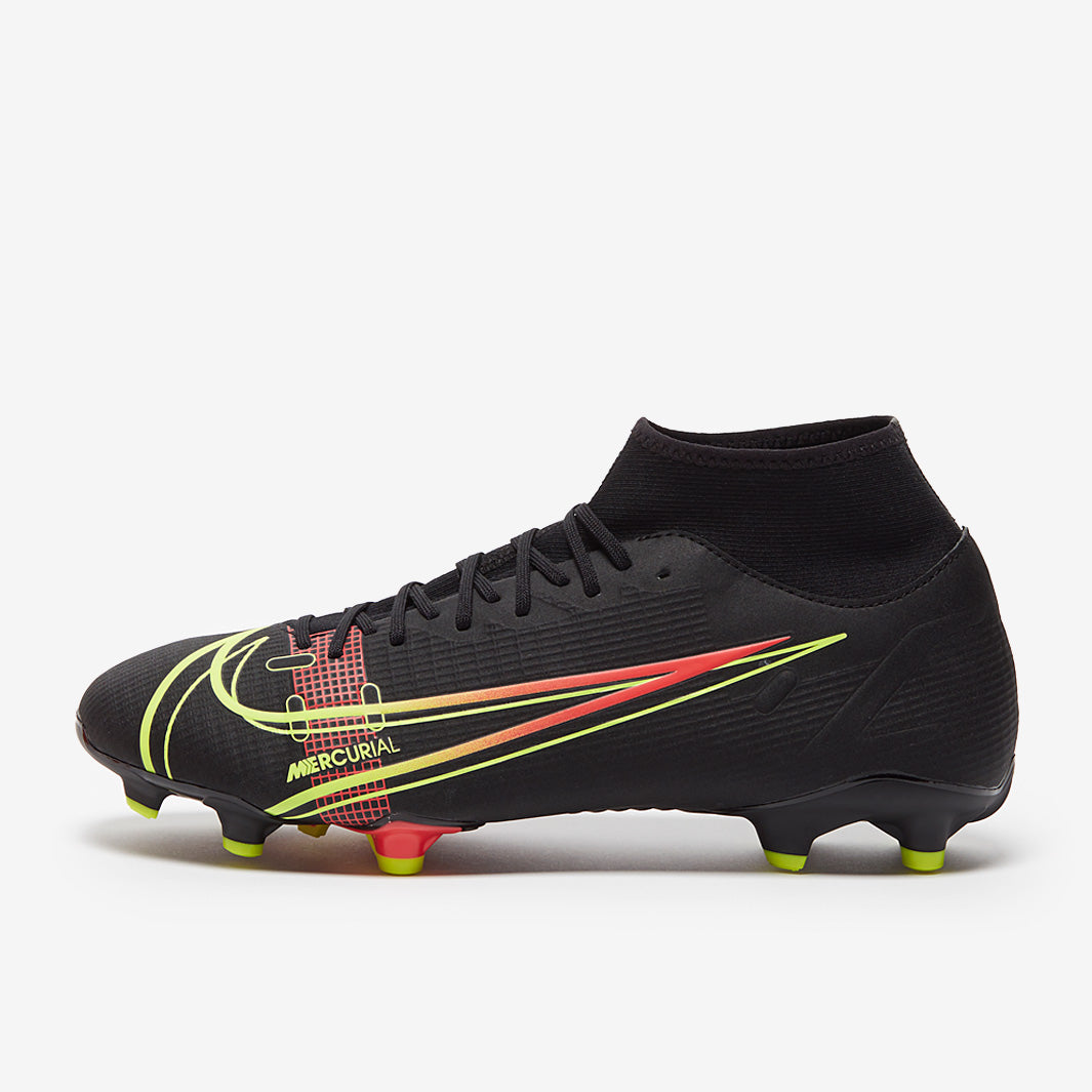シューズ NIKE MERCURIAL SUPERFLY 8 BLACK Nike Mercurial Superfly VIII Academy FG/MG - Black/Cyber/Off Noir