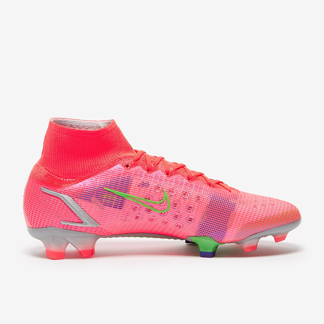 Nike Mercurial Superfly VIII Elite FG - Bright Crimson/Metallic