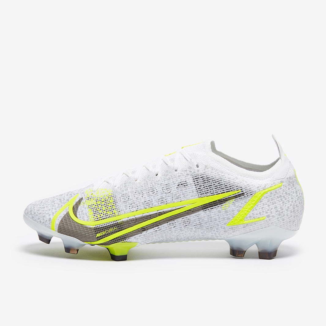 【希少✨】NIKE MERCURIAL VAPOR 14 ELITE FG Nike Mercurial Vapor XIV Elite FG - White/Black Metallic/ Silver