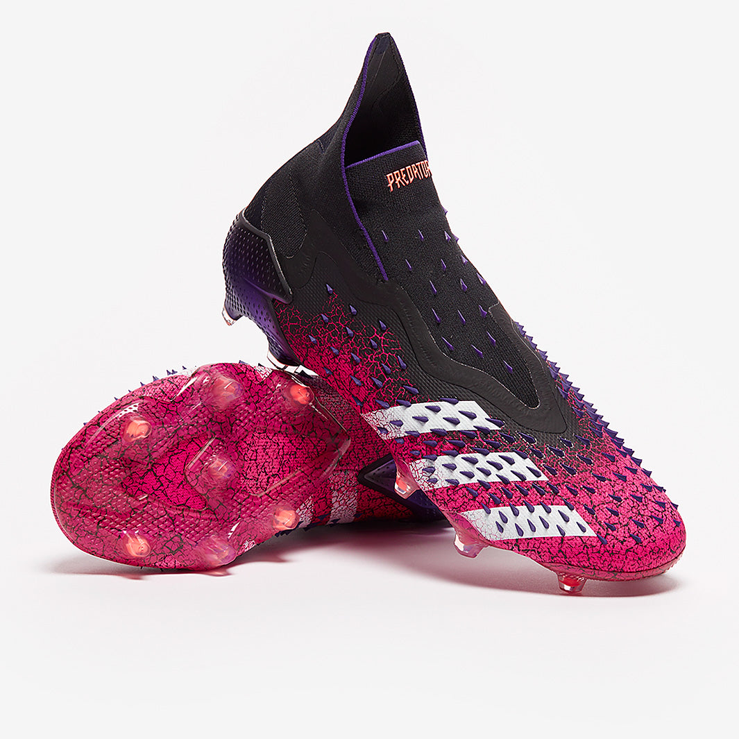 adidas Predator Freak+ FG - Core Black/White/Shock Pink - Mens