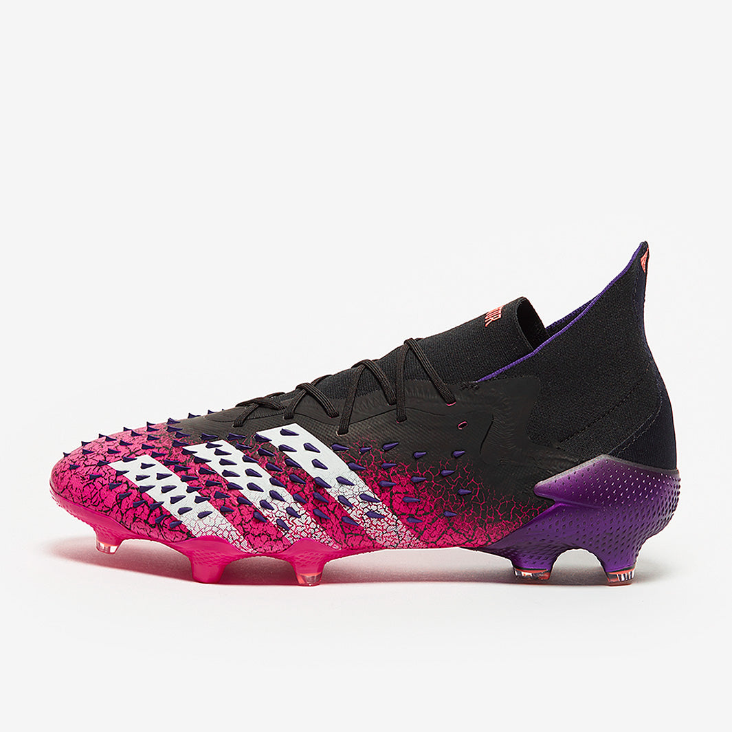 adidas Predator Freak.1 FG - Core Black/White/Shock Pink - Mens