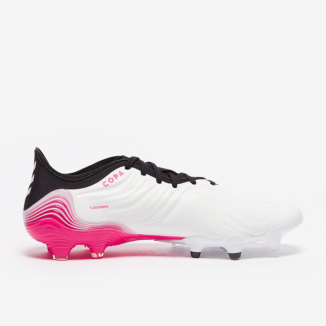 『今だけ‼️』adidas COPA サッカーシューズ ホワイト/ピンク adidas Copa Sense.1 FG - White/White/Shock Pink - Mens Soccer Cleats