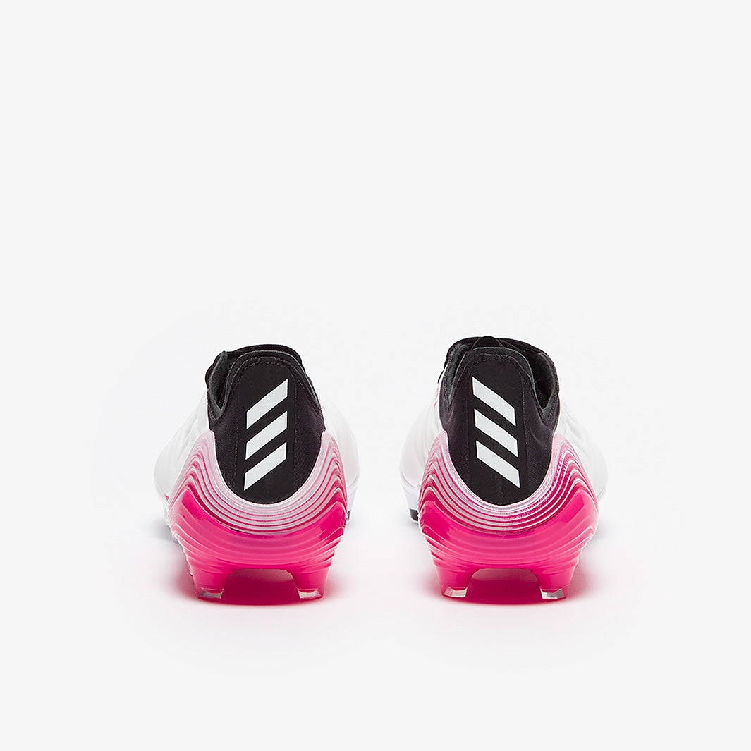 adidas Copa Sense.1 FG - White/White/Shock Pink - Mens Soccer Cleats