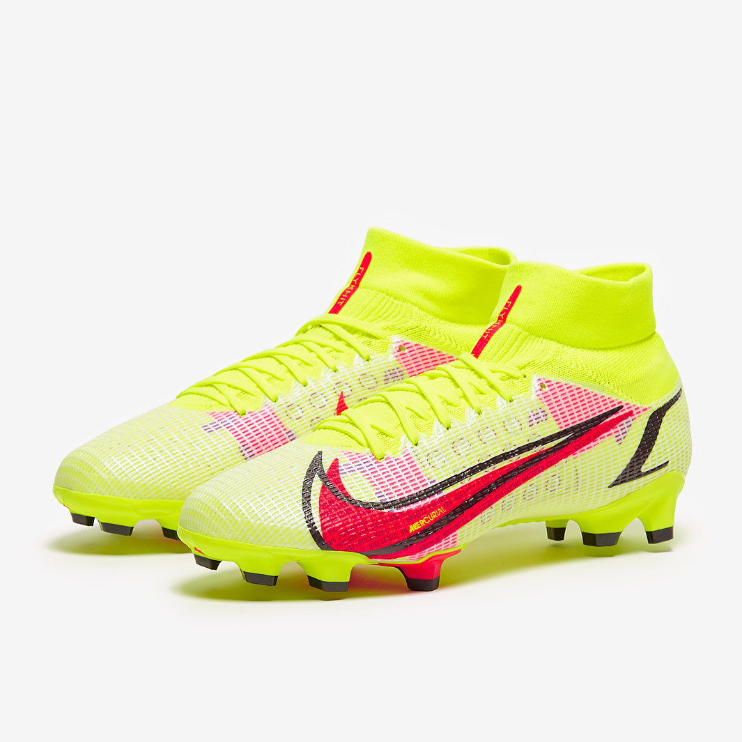 Nike Mercurial Superfly VIII Pro FG - Volt/Bright Crimson/Black