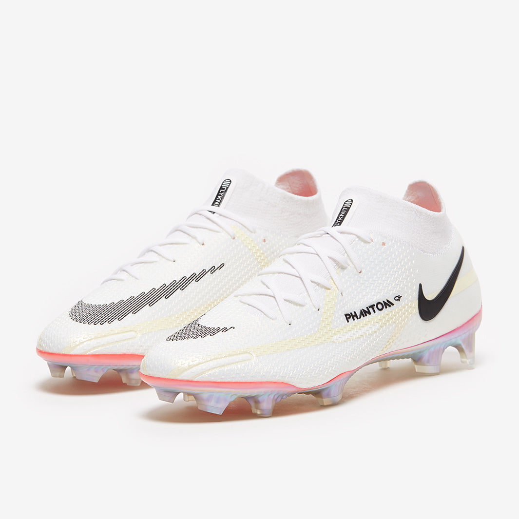 Nike Phantom GT II DF Elite FG - White/Black/Bright Crimson/Pink