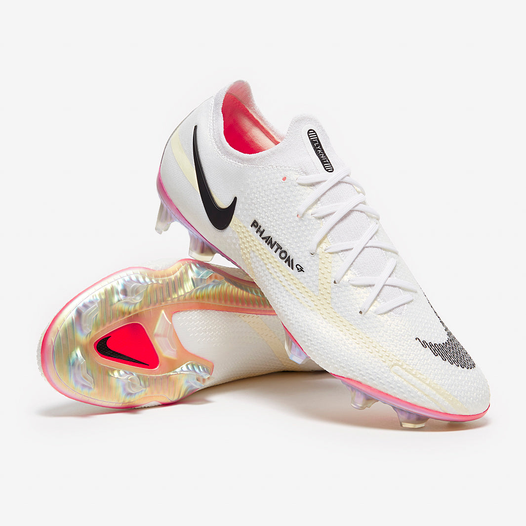 Nike Phantom GT II Elite FG - White/Black/Bright Crimson/Pink