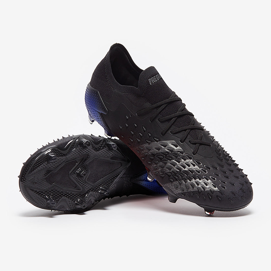 adidas Predator Freak .1 Low FG - Core Black/Iron Metallic/Sonic