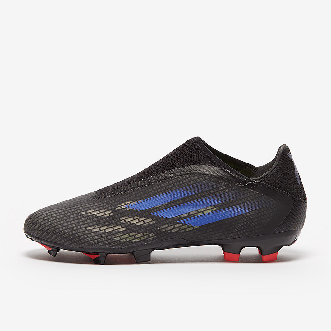 adidas X Speedflow .3 Laceless FG - Core Black/Sonic Ink/Solar