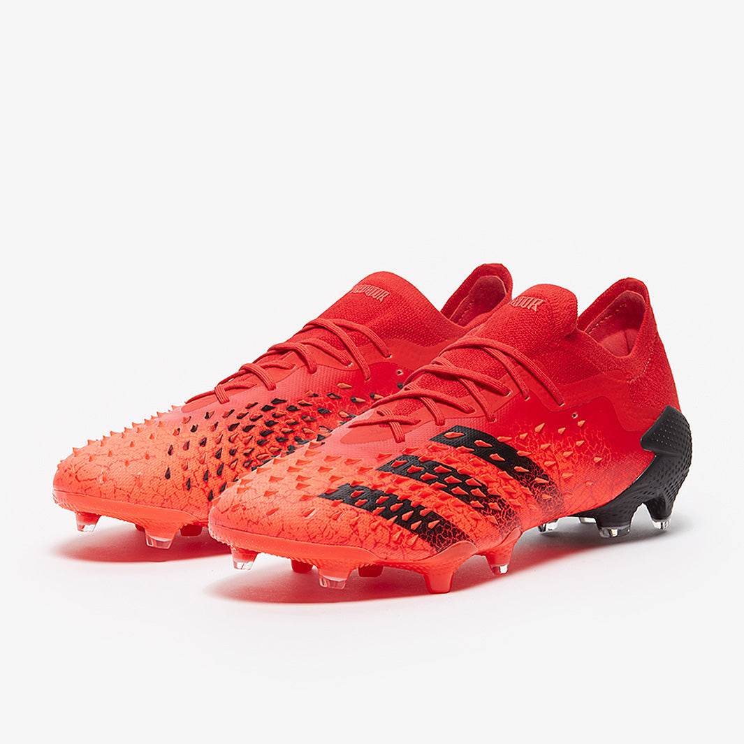 adidas Predator Freak .1 Low FG - Red/Core Black/Solar Red - Mens