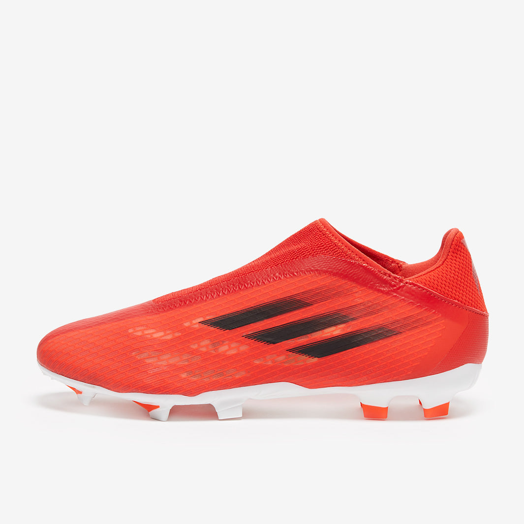 adidas X Speedflow .3 Laceless FG - Red/Core Black/Solar Red