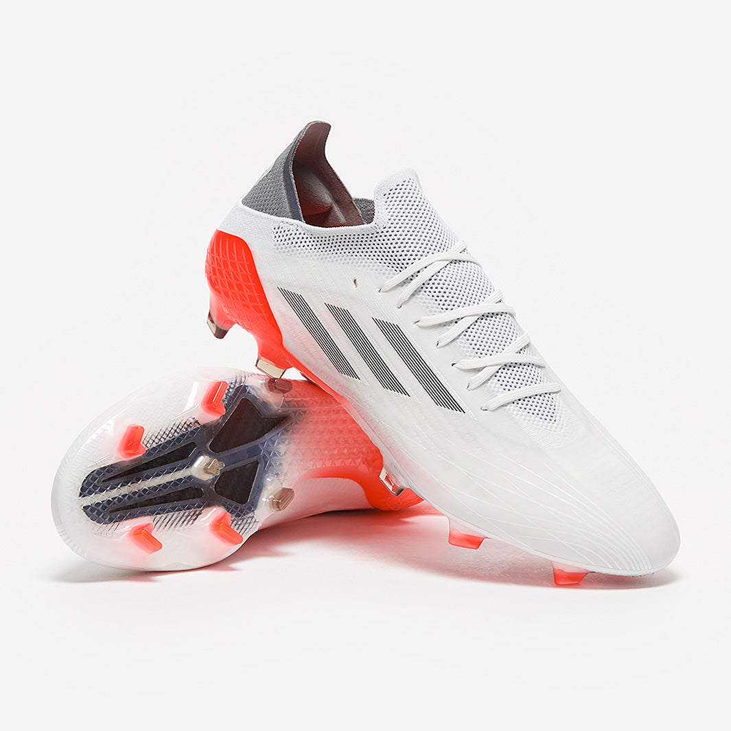 サッカーシューズ ホワイト/レッド ストライプ adidas Predator Elite Tongue FG PureStrike SE - Ftwr White/Bright
