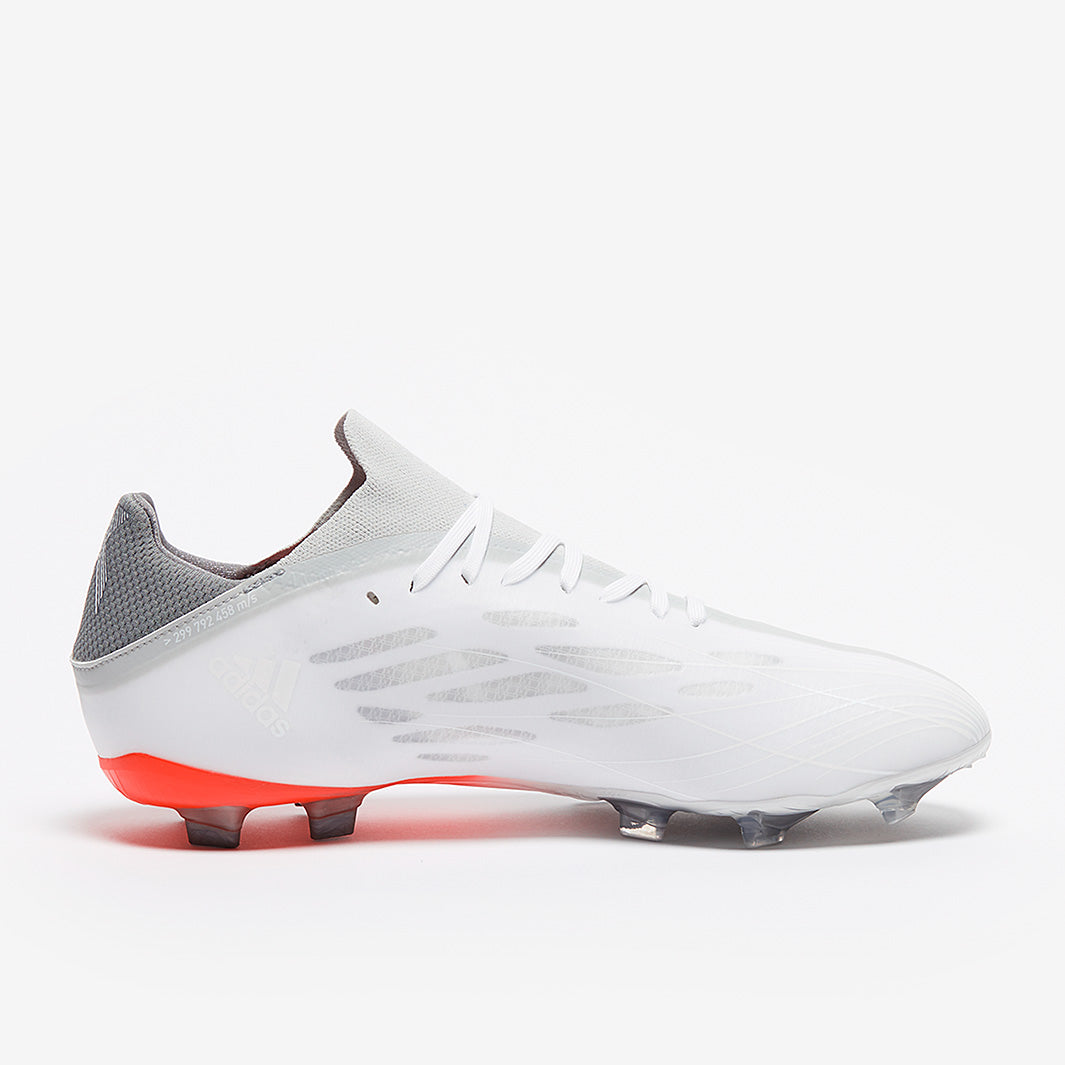 adidas X Speedflow .2 FG - White/Iron Metallic/Solar Red - Mens