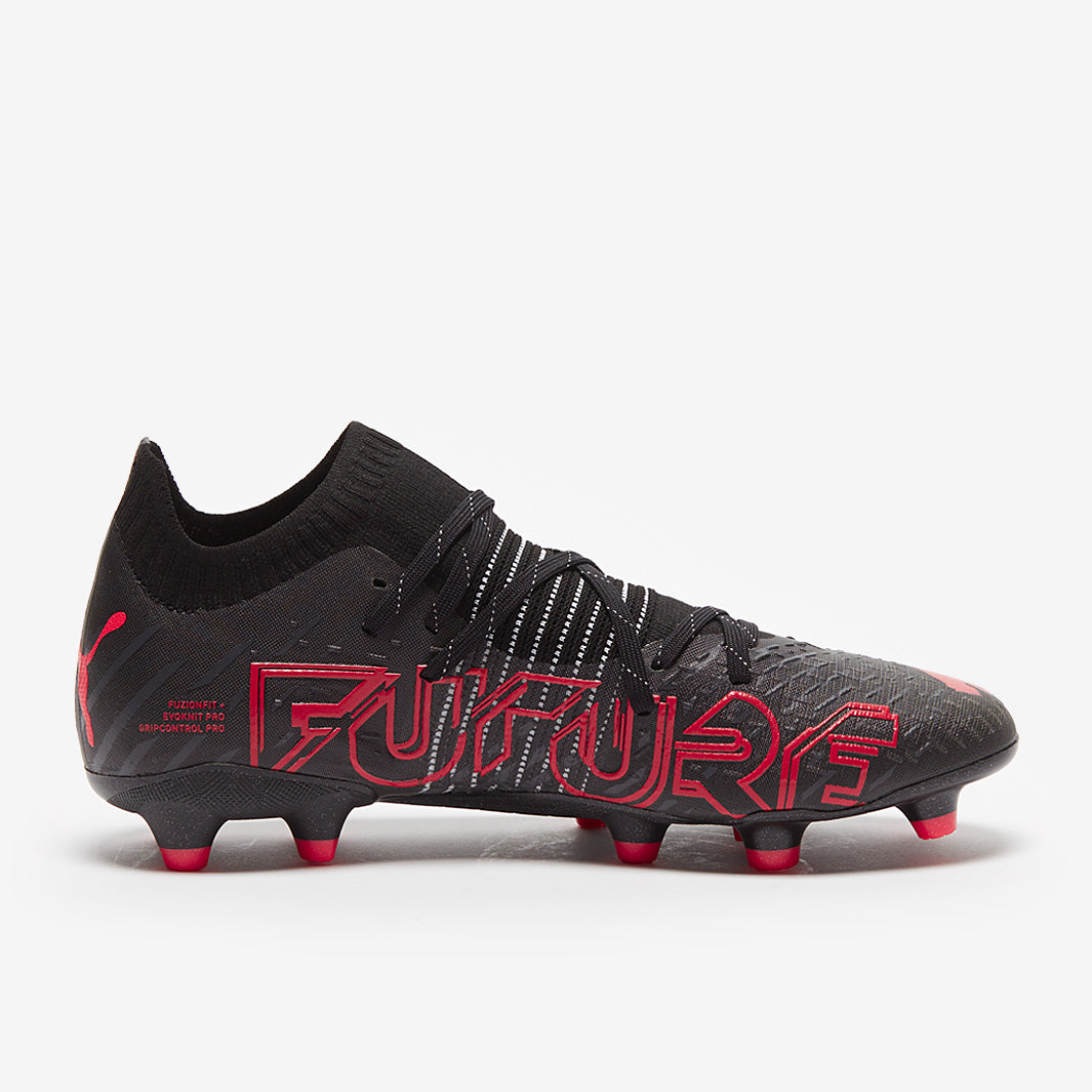 Puma Future Z 1.2 FG/AG - Puma Black/Sunblaze - Mens Soccer Cleats