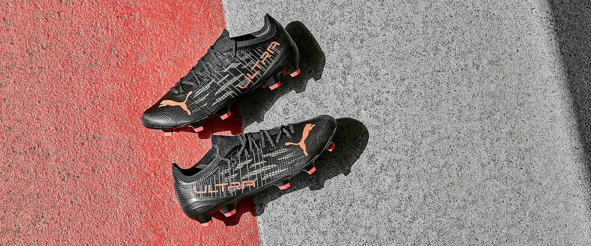 Puma Ultra 1.3 FG/AG - Puma Black/Sunblaze/Asphalt - Mens Soccer